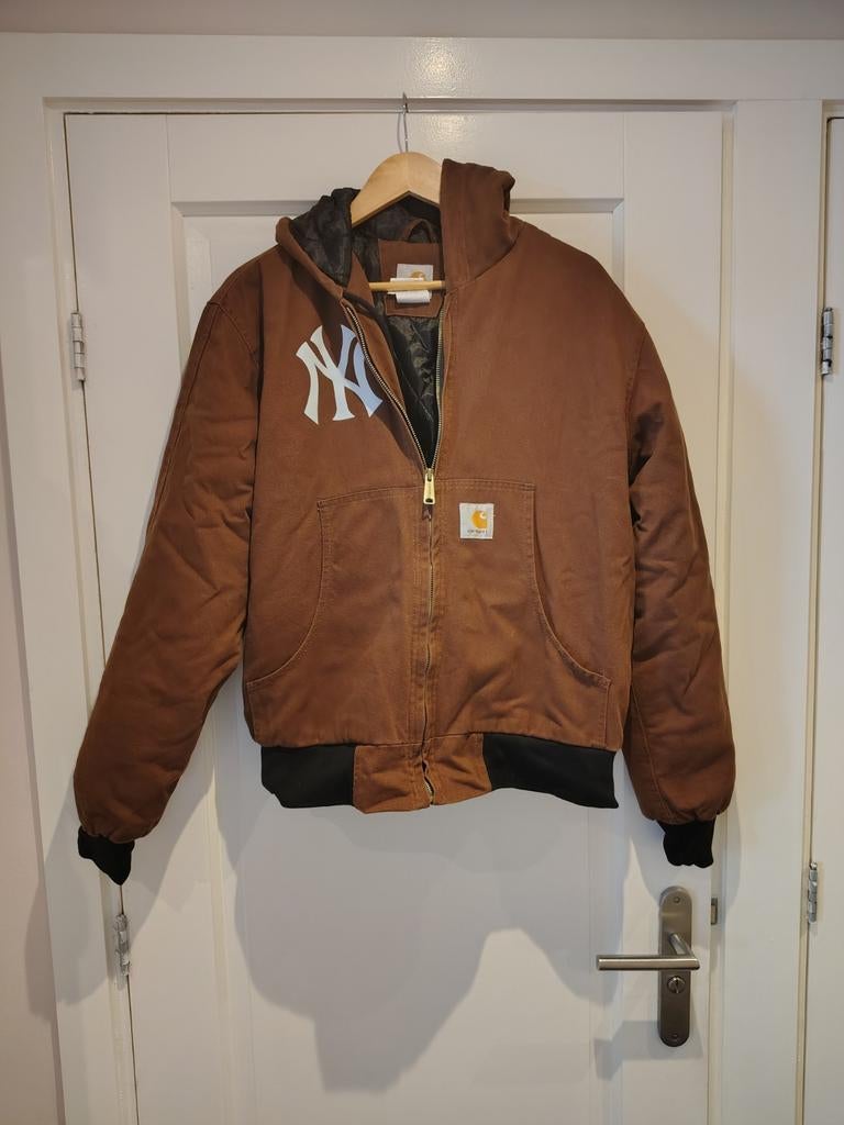 Carhartt Yankee bomber, Kleding | Heren, Jassen | Winter, Maat 52/54 (L), Bruin, Carhartt, Ophalen of Verzenden