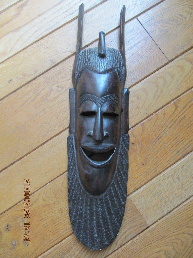 leuk afrikaans masker van ebbenhout, Ophalen of Verzenden