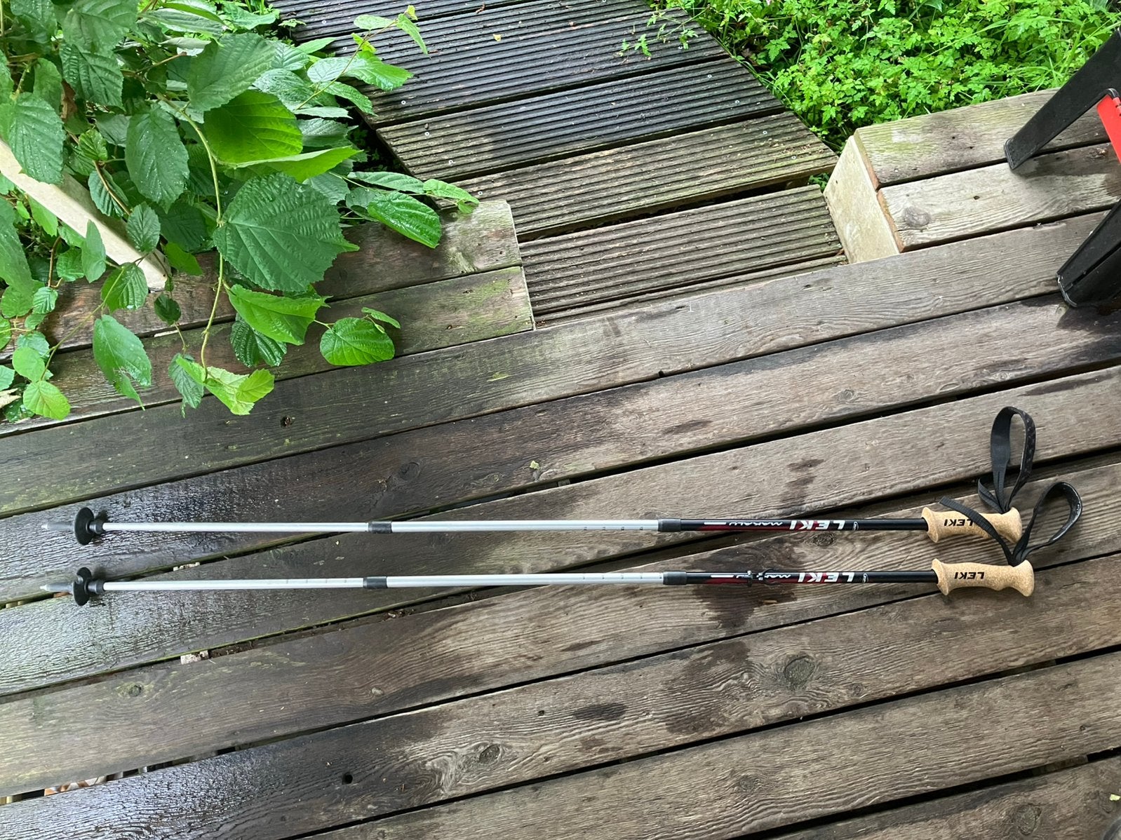 —verkocht—Leki Makalu Ultralite Set telescopi wandelstokken, Ophalen of Verzenden, Gebruikt, Wandelstok