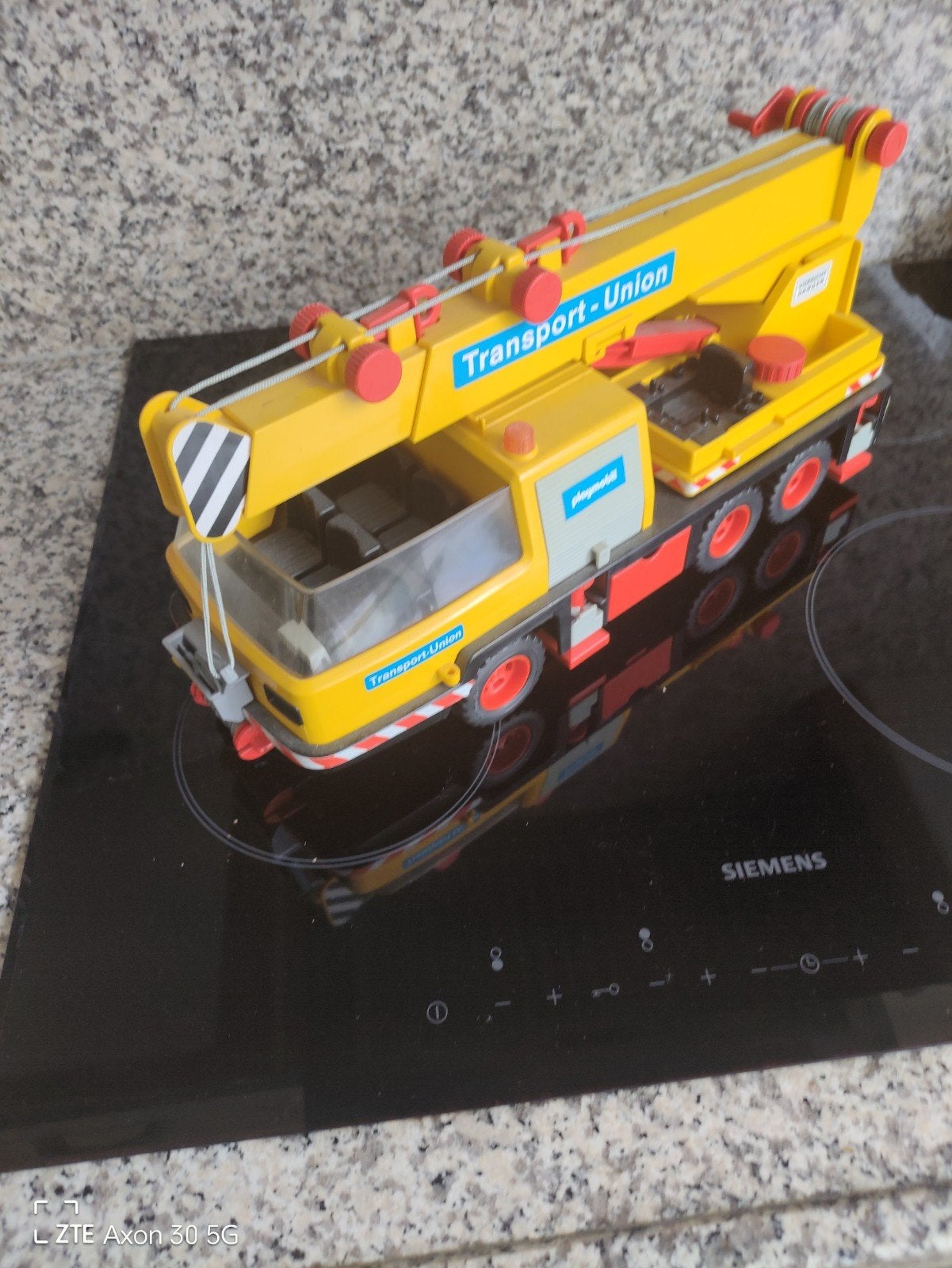 Playmobil Mobiele Hijskraan 3527 - Transport-Union, Gebruikt, Voertuig, Ophalen of Verzenden, City life