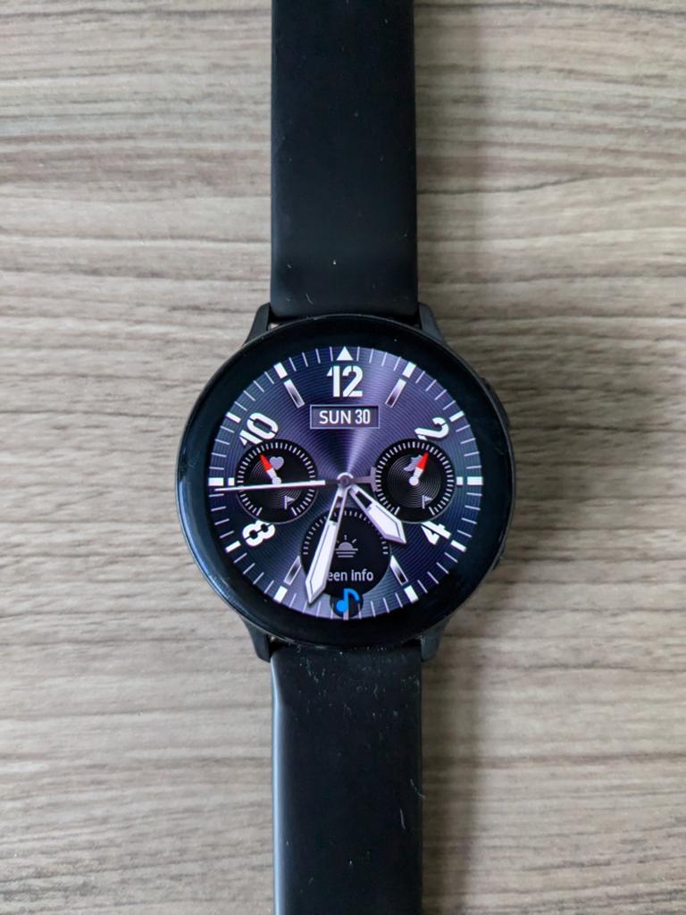 Samsung Galaxy Watch Active2 Zwart 44 mm RVS, Zwart, GPS, Ophalen of Verzenden, Zo goed als nieuw