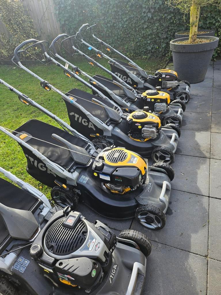 Stiga Turbo Twin Clips Grasmaaiers - Alle Modellen Leverbaar, Ophalen, Cirkelmaaier, Stiga, Benzine-grasmaaier