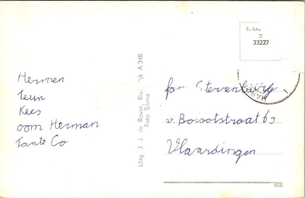 Hardinxveld - 12 oude ansichtkaarten, Verzenden, 1960 tot 1980, Gelopen, Zuid-Holland