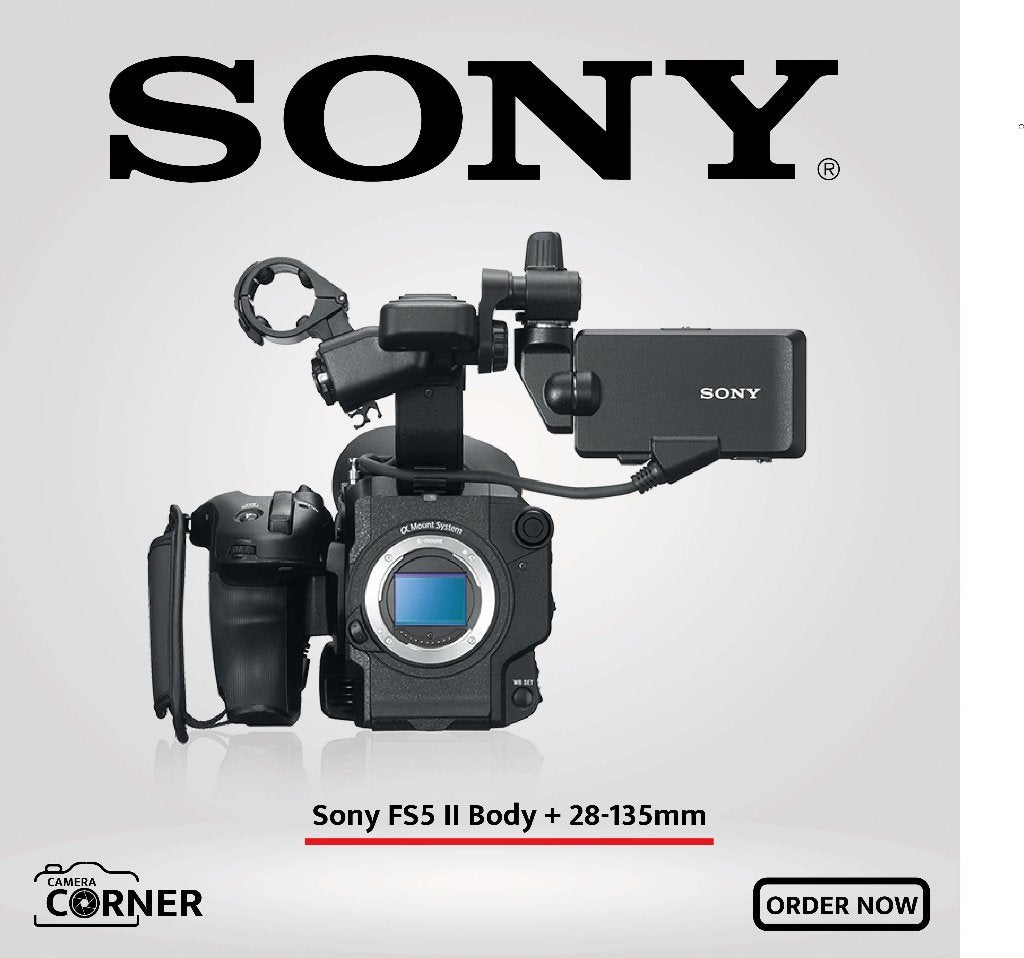 Sony FS5 II + Sony FE 28-135mm F/4.0G OSS PZ ( MARGE ), 20x of meer, Ophalen of Verzenden, Zo goed als nieuw, Sony