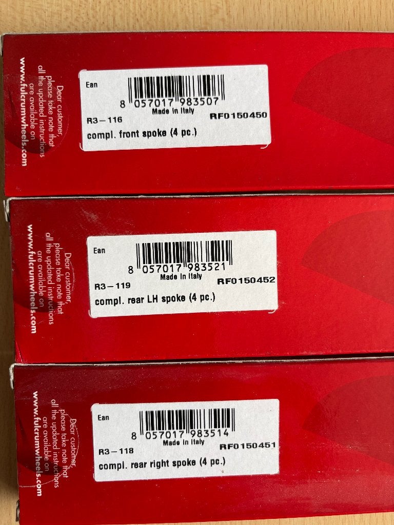 Fulcrum R3 spaken, Fulcrum, Overige typen, Ophalen of Verzenden, Racefiets