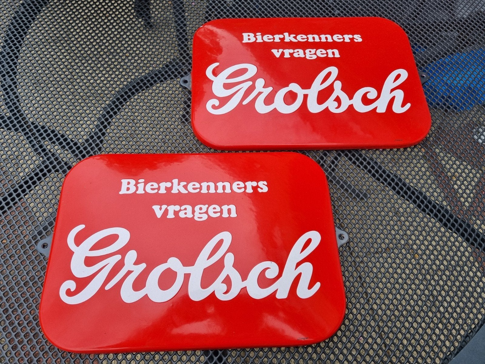 Reclamebord Grolsch, Ophalen, Nieuw