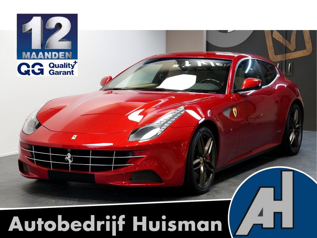 Ferrari FF 6.3 V12 HELE ROSSO MARANELLO + LED STUUR + CARBON, Auto's, Ferrari, Automaat, Huisgarantie, 4 stoelen, Leder