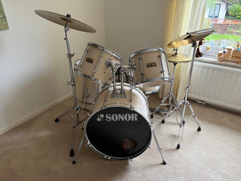 Drumstel van Sonor, Muziek en Instrumenten, Drumstellen en Slagwerk, Ophalen, Gebruikt, Sonor