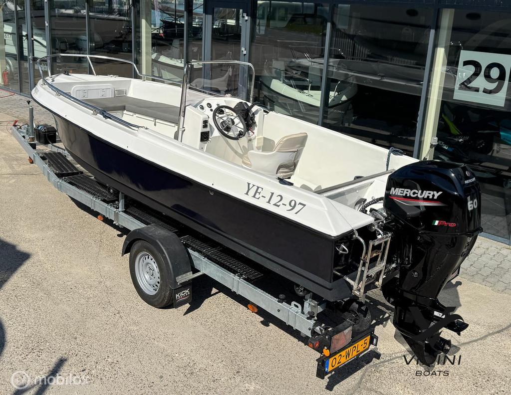 Console boot / familie boot nieuwe Mercury 60pk, -, -, -, 50 tot 70 pk