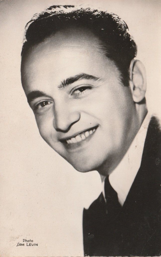 Oude Kaart Raymond Pellegrin, Verzenden, 1940 tot 1960, Ongelopen, Sterren en Beroemdheden