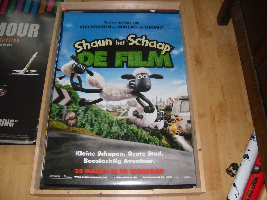 Shaun het schaap de film (02) Filmposter, Ophalen, Zo goed als nieuw, A1 t/m A3, Film en Tv