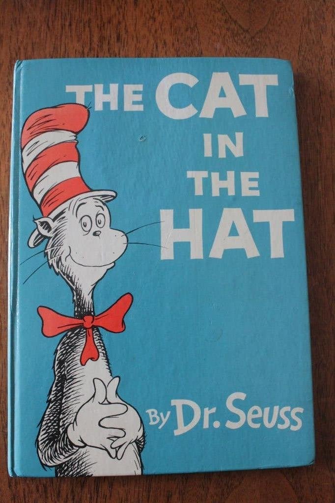 Dr. Seuss - The Cat in the Hat. Eerste UK print 1958, Boeken, Gelezen, Ophalen of Verzenden, Fictie, Dr Seuss