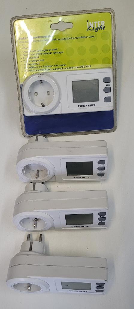 Steker KWH meters   INTER-LIGHT 4X, Ophalen of Verzenden, Zo goed als nieuw