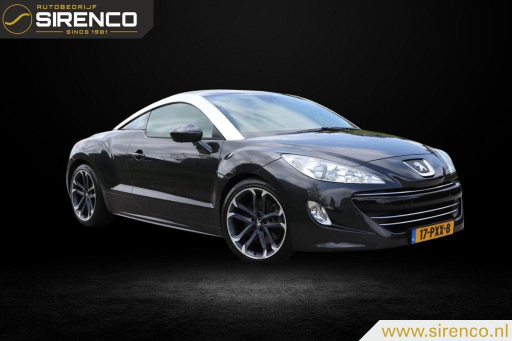 Peugeot RCZ 1.6 200 pk Asphalt | lederen dash + stoelen met, Auto's, Peugeot, Voorwielaandrijving, Gebruikt, Zwart, 4 cilinders