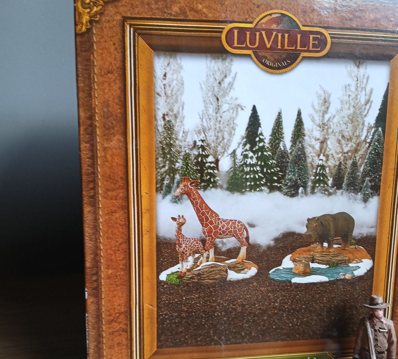 luville kerstdorp item.Giraffe en Nijlpaard, nieuw., Ophalen of Verzenden, Nieuw