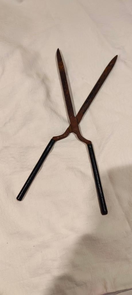 Antieke krultang - Vintage haarstyling tool, Ophalen of Verzenden