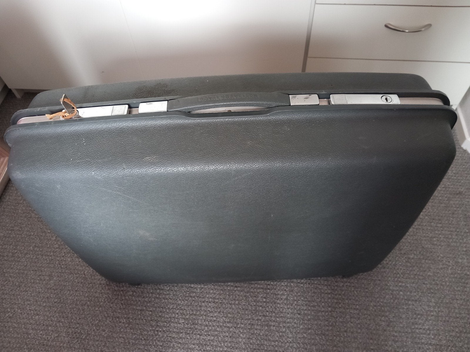 Samsonite koffer grijs met wieltjes, Gebruikt, Hard kunststof, 70 cm of meer, Wieltjes