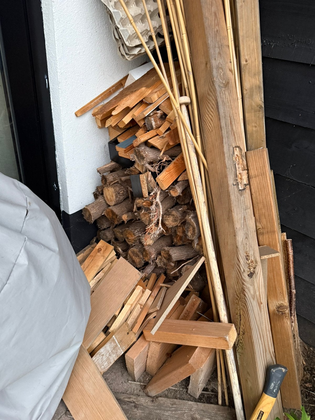 Haardhout, Minder dan 3 m³, Ophalen, Stammen
