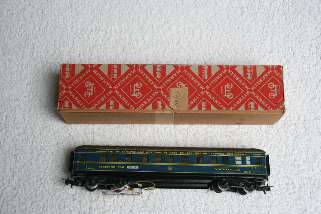 Märklin HO 346/3J Slaaprijtuig van de CIWL (5.9), Hobby en Vrije tijd, Modeltreinen | H0, Wisselstroom, Wagon, Ophalen of Verzenden