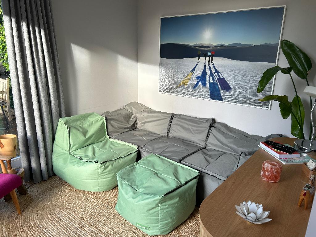 Leuke zitzakken in & outdoor, Huis en Inrichting, Ophalen, Zo goed als nieuw, Stof, Leuke zitzakken