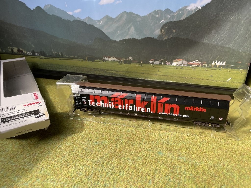 Märklin 48058 Een grootvolume-schuifwandwagen DB, Wisselstroom, Wagon, Ophalen of Verzenden, Zo goed als nieuw