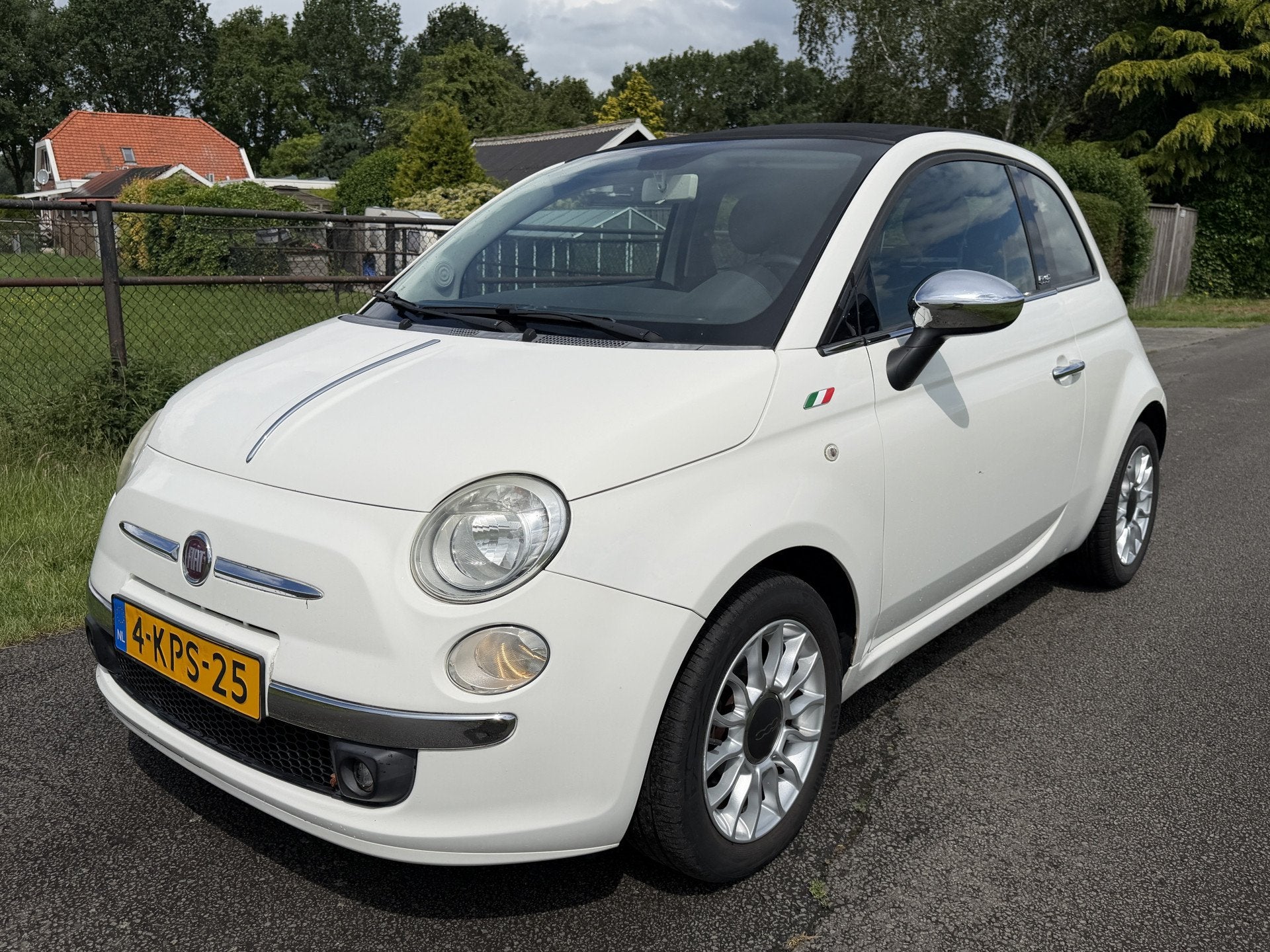 Fiat 500C 0.9 TwinAir Lounge CABRIO /LEER/AIRCO/AUTOMAAT/ 92, Auto's, Euro 5, 86 pk, Gebruikt, Cabriolet