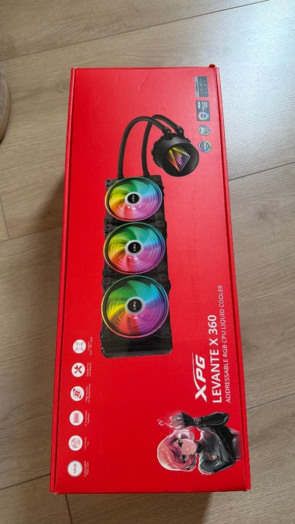 XPG Levante X 360 Zwart AIO Cooler, Computers en Software, Ophalen of Verzenden, Zo goed als nieuw, Waterkoeling