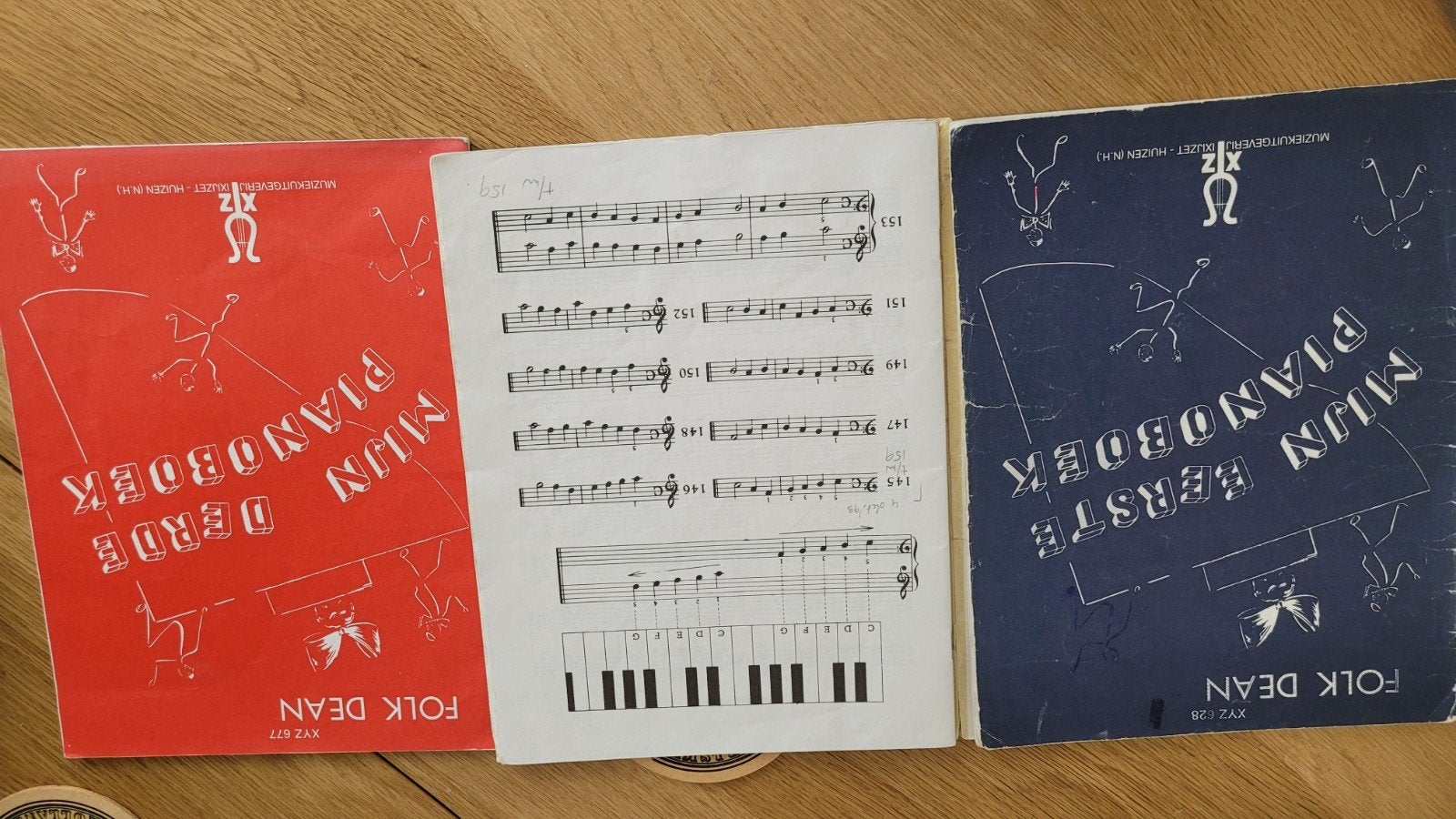 Mijn Eerste Pianoboek & Mijn Derde Pianoboek - Folk Dean, Muziek en Instrumenten, Bladmuziek, Ophalen of Verzenden