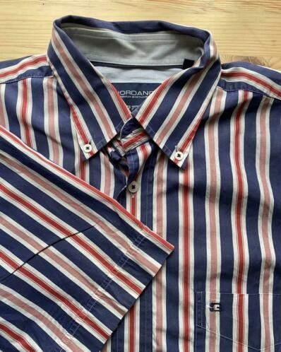 Overhemd van Giordano maat L, Kleding | Heren, Overhemden, Ophalen of Verzenden, Zo goed als nieuw, Overige kleuren, Halswijdte 41/42 (L)