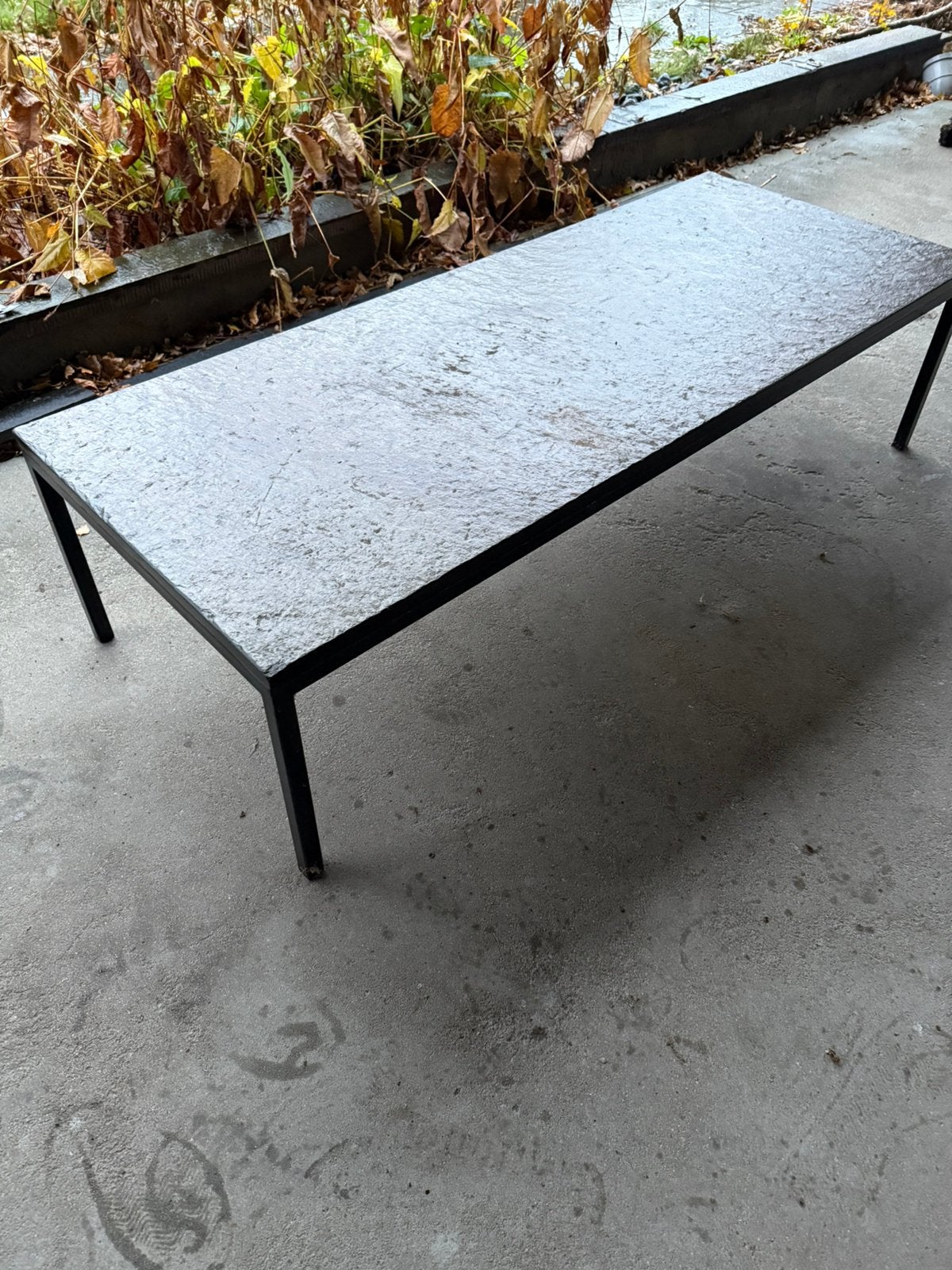 Salontafel van natuursteen, Ophalen, Zo goed als nieuw, Rechthoekig, Overige materialen