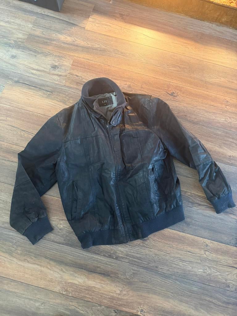 Echte leren jas van het merk Liv maat XXXL, Kleding | Heren, Ophalen of Verzenden, Zo goed als nieuw, Overige maten, Bruin