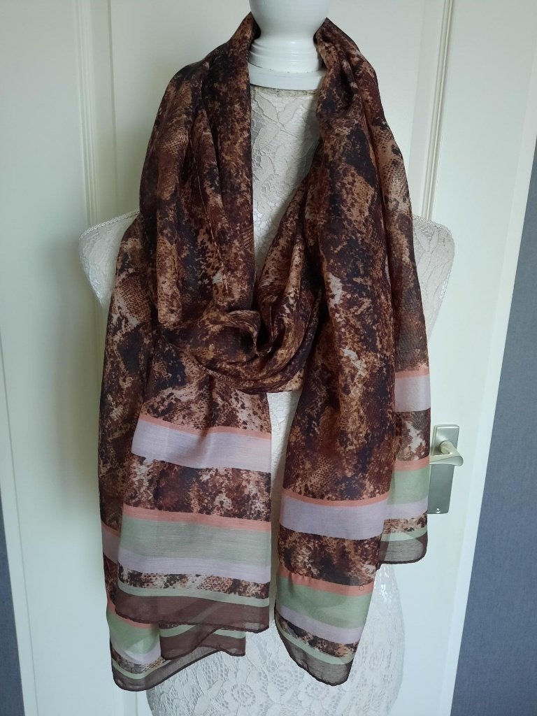 Sjaals s.Oliver  Kleur : Bruin NIEUW, Maat 46/48 (XL) of groter, Nieuw, Ophalen of Verzenden, S.Oliver