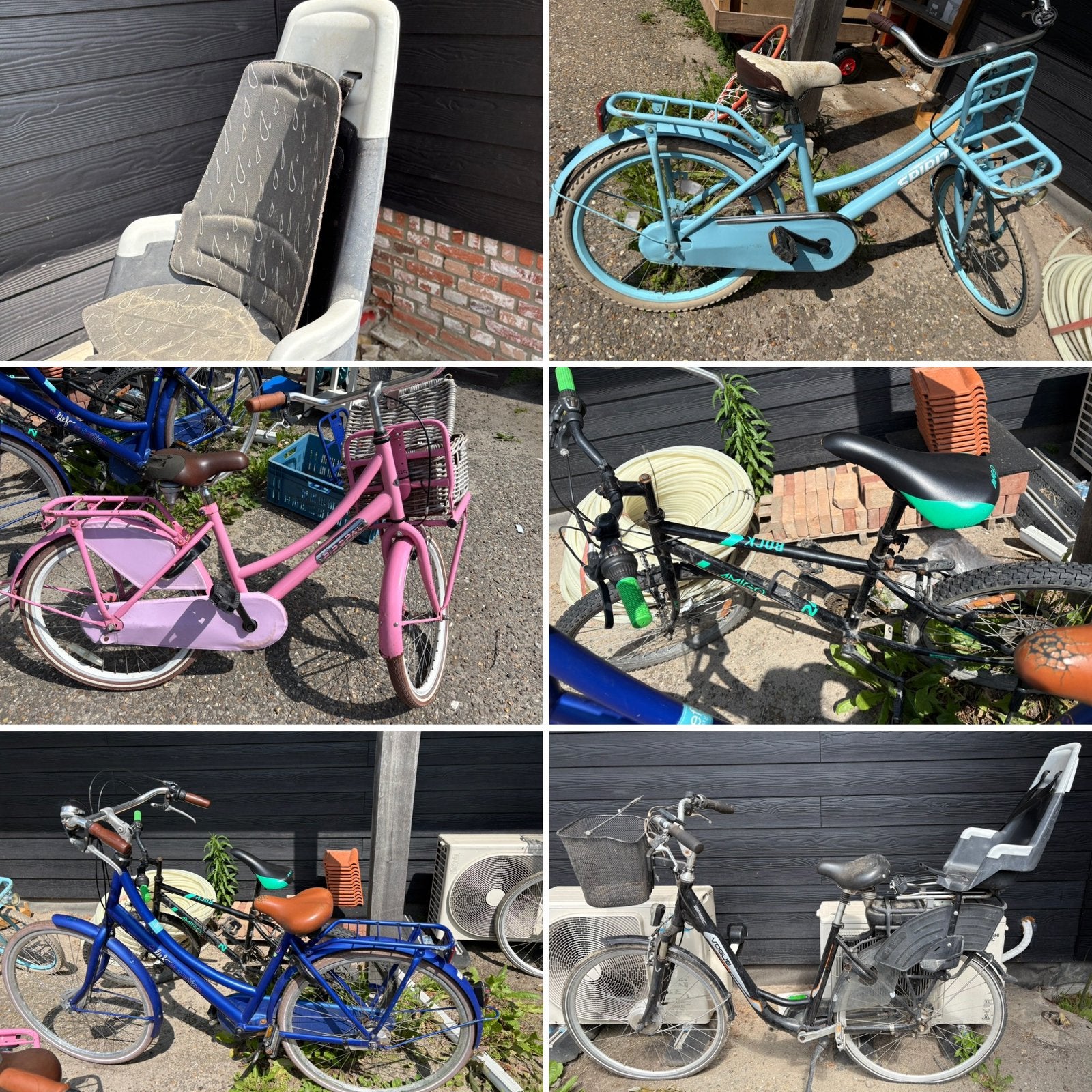 5 fietsen, allemaal gebruikte staat., Ophalen, Gebruikt, 1 kind, Overige merken