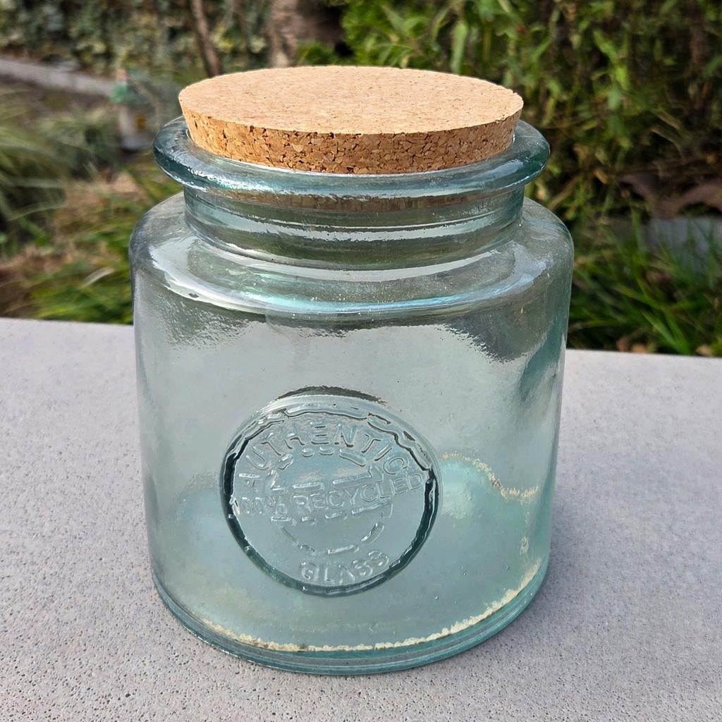 Glazen pot vaas, Ophalen of Verzenden, Glas