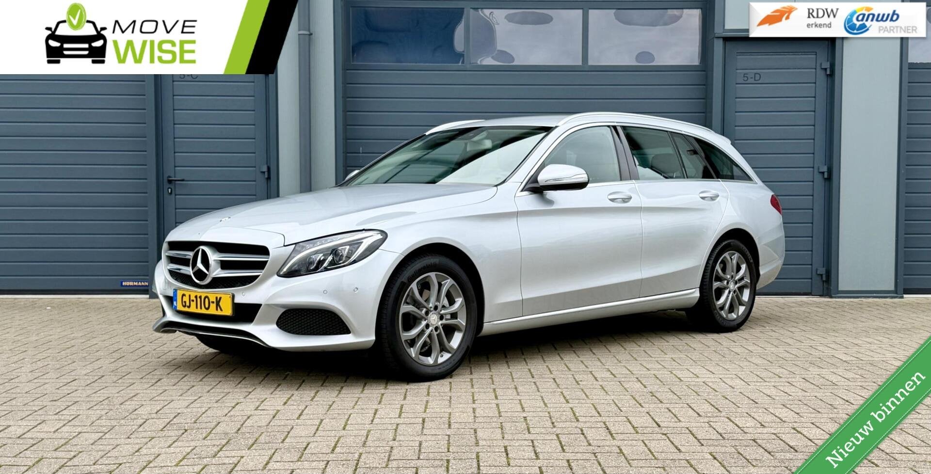 Mercedes C-klasse Estate 180 - 156pk Ambition | Nieuwe Model, Auto's, Automaat, Dealer onderhouden, Achterwielaandrijving, Parkeerassistent