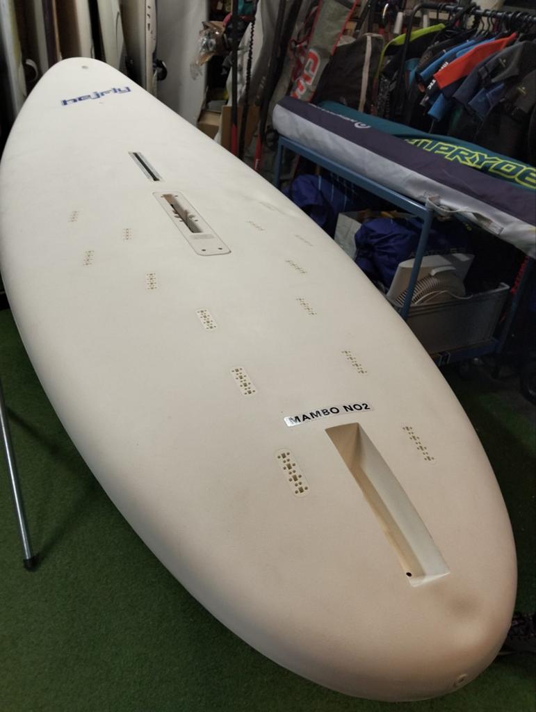 Nieuwe Hejfly mambo2 175 ltr. Met zwaard, Watersport en Boten, Windsurfen, Hejfly, 250 tot 300 cm, Inklapbaar zwaard, Nieuw
