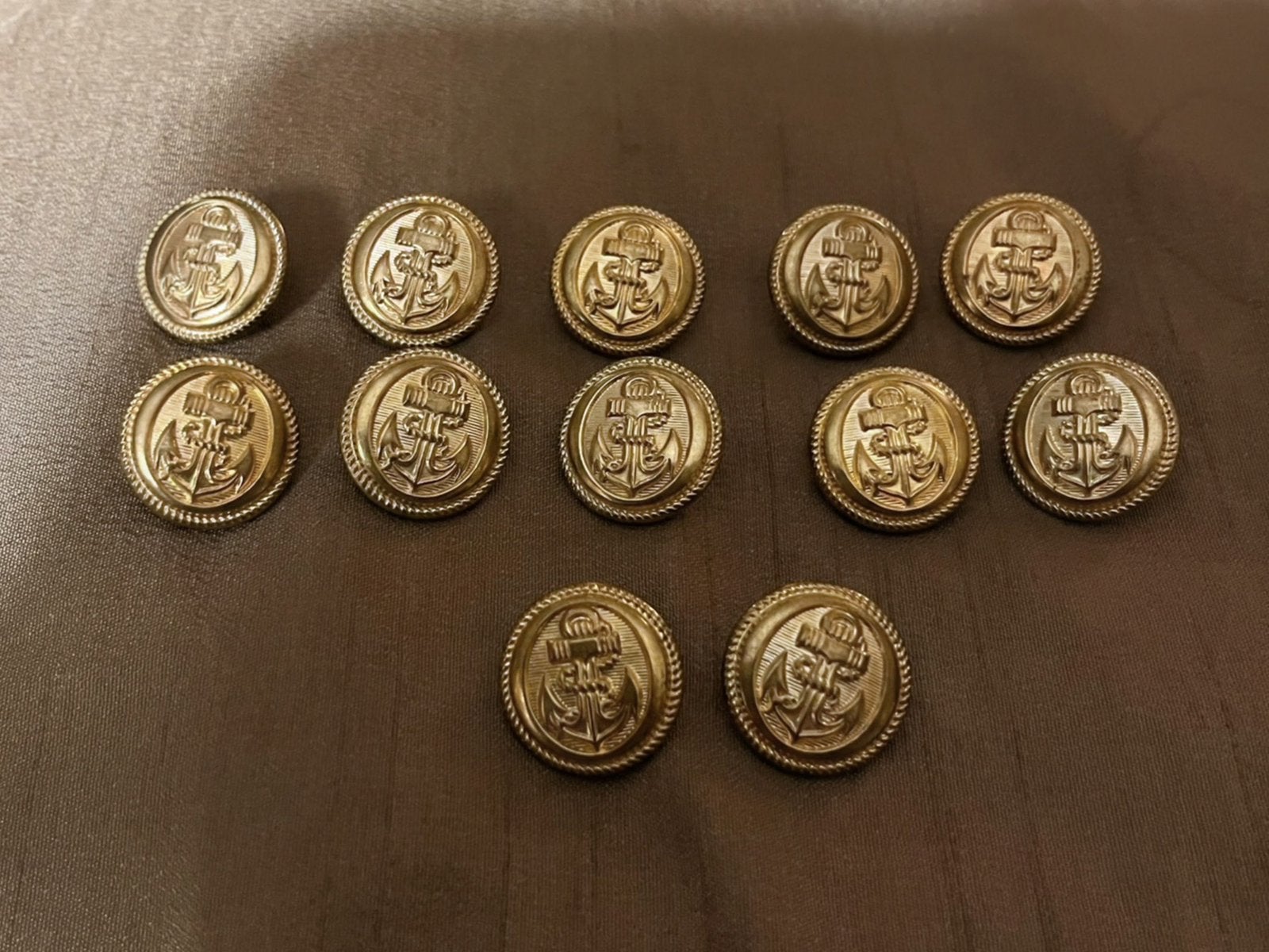 12 knopen - marine - uniform knopen., Verzenden, Paspop