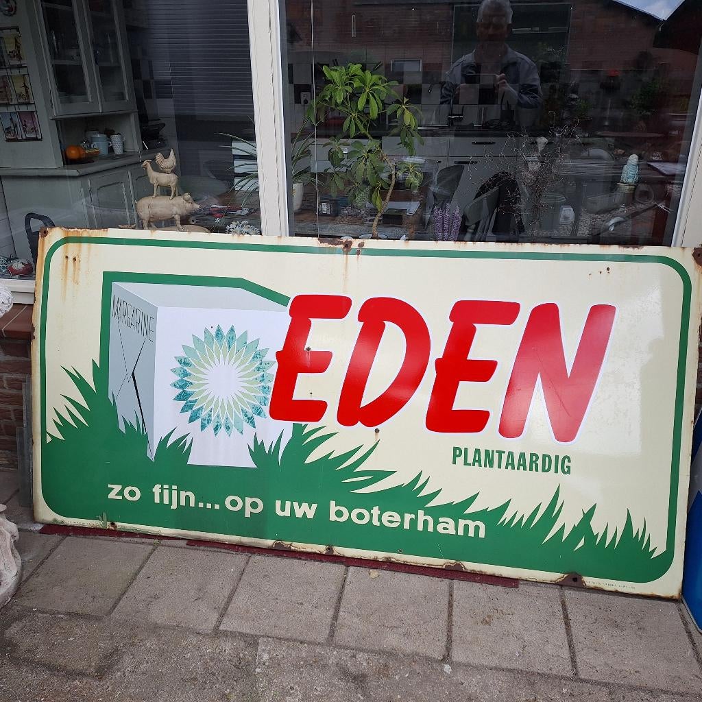 Reclame  bord, Ophalen, Gebruikt, Reclamebord