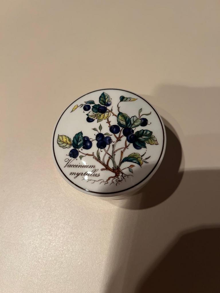 2 Villeroy en Boch schaaltjes met bosbessenmotief, Huis en Inrichting, Keuken | Servies, Zo goed als nieuw, Schaal of Schalen