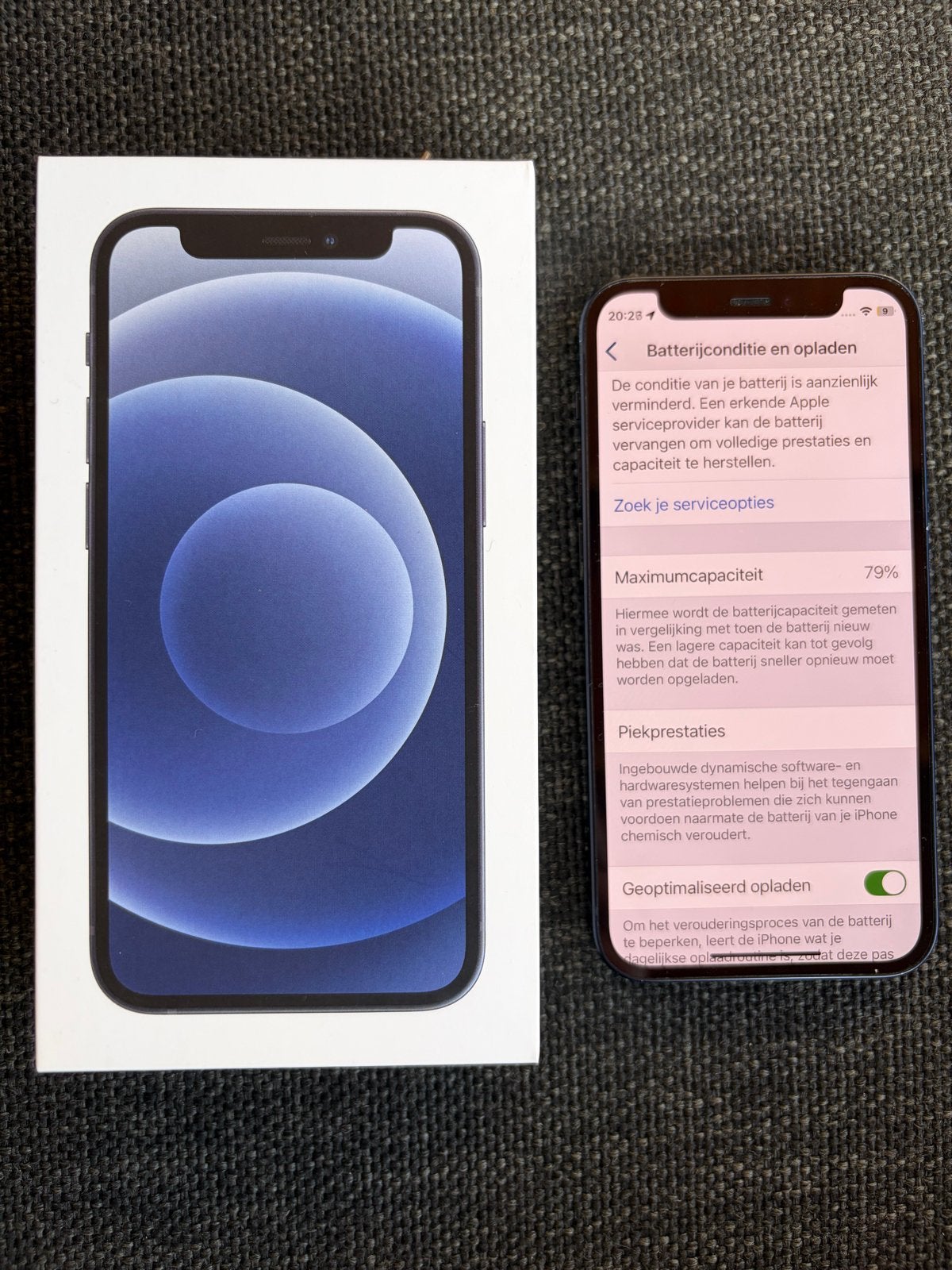 iPhone 12 Mini 128GB zwart, Telecommunicatie, Mobiele telefoons | Apple iPhone, IPhone 12 Mini, Zwart, Ophalen of Verzenden, Zonder simlock