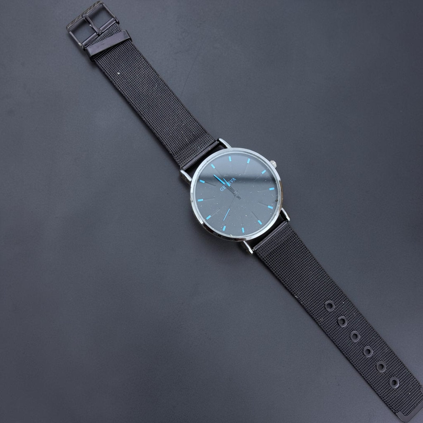 Herenhorloge met glow in the dark wijzers, Overige merken, Ophalen of Verzenden, Zo goed als nieuw, Nvt