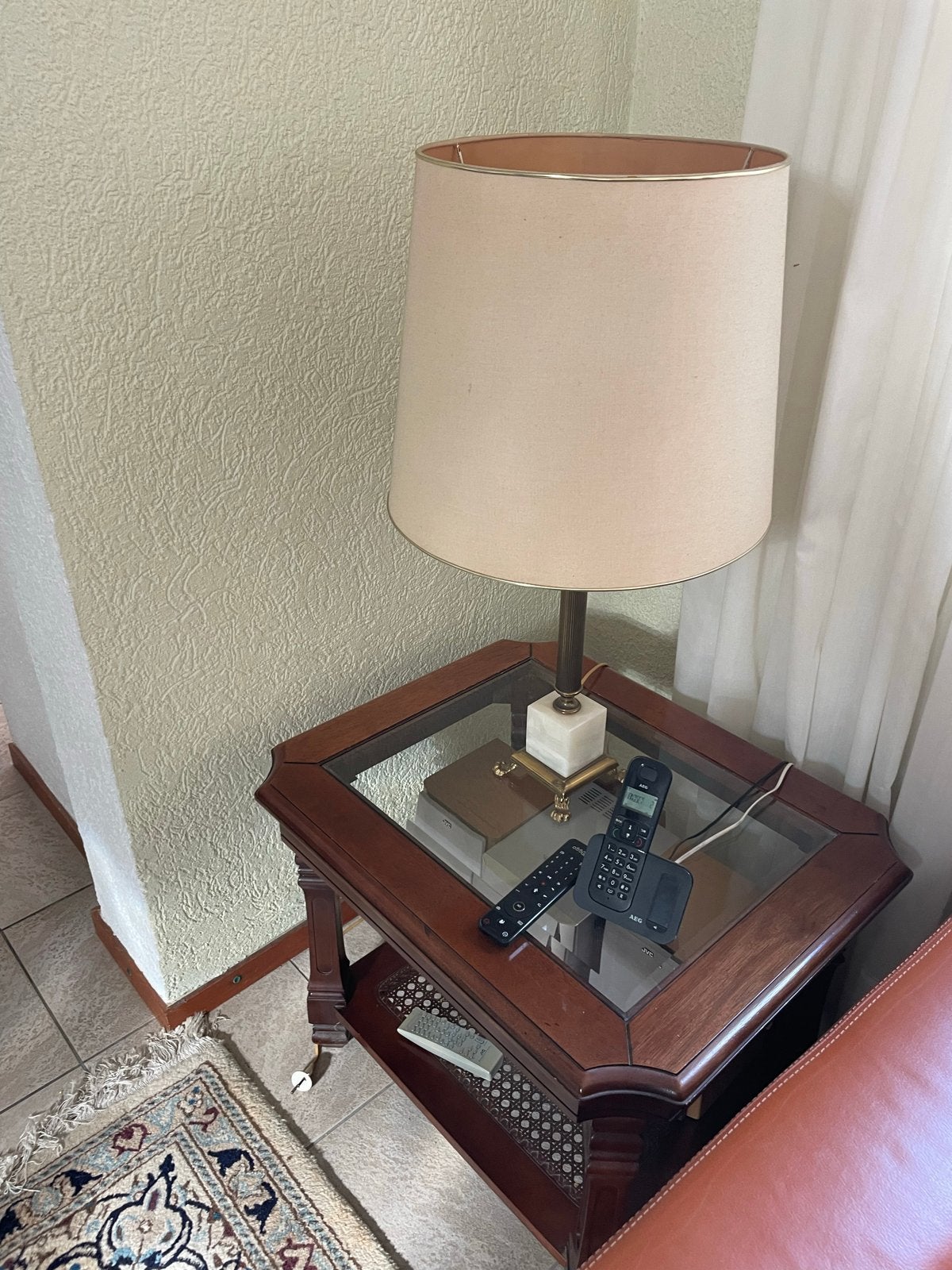 Set van 2 Vintage Lampen met Marmeren Voet, Antiek en Kunst, Ophalen of Verzenden
