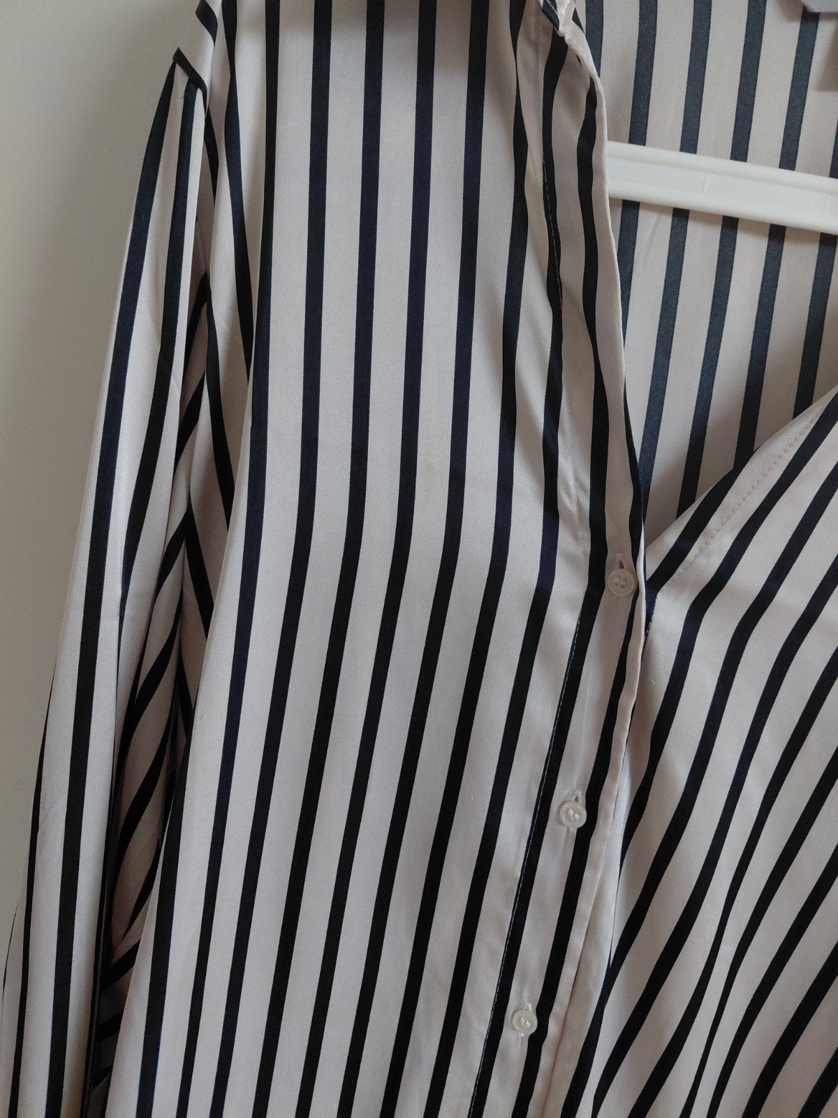 gestreepte blouse HM, Ophalen of Verzenden, Zo goed als nieuw, Zwart
