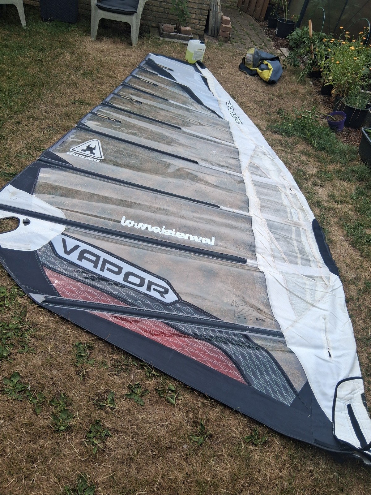 Gaastra Vapor 6.7 Windsurfzeil - Race/Freeride, Ophalen, Gebruikt, Gaastra, 6.5 m² tot 8 m²