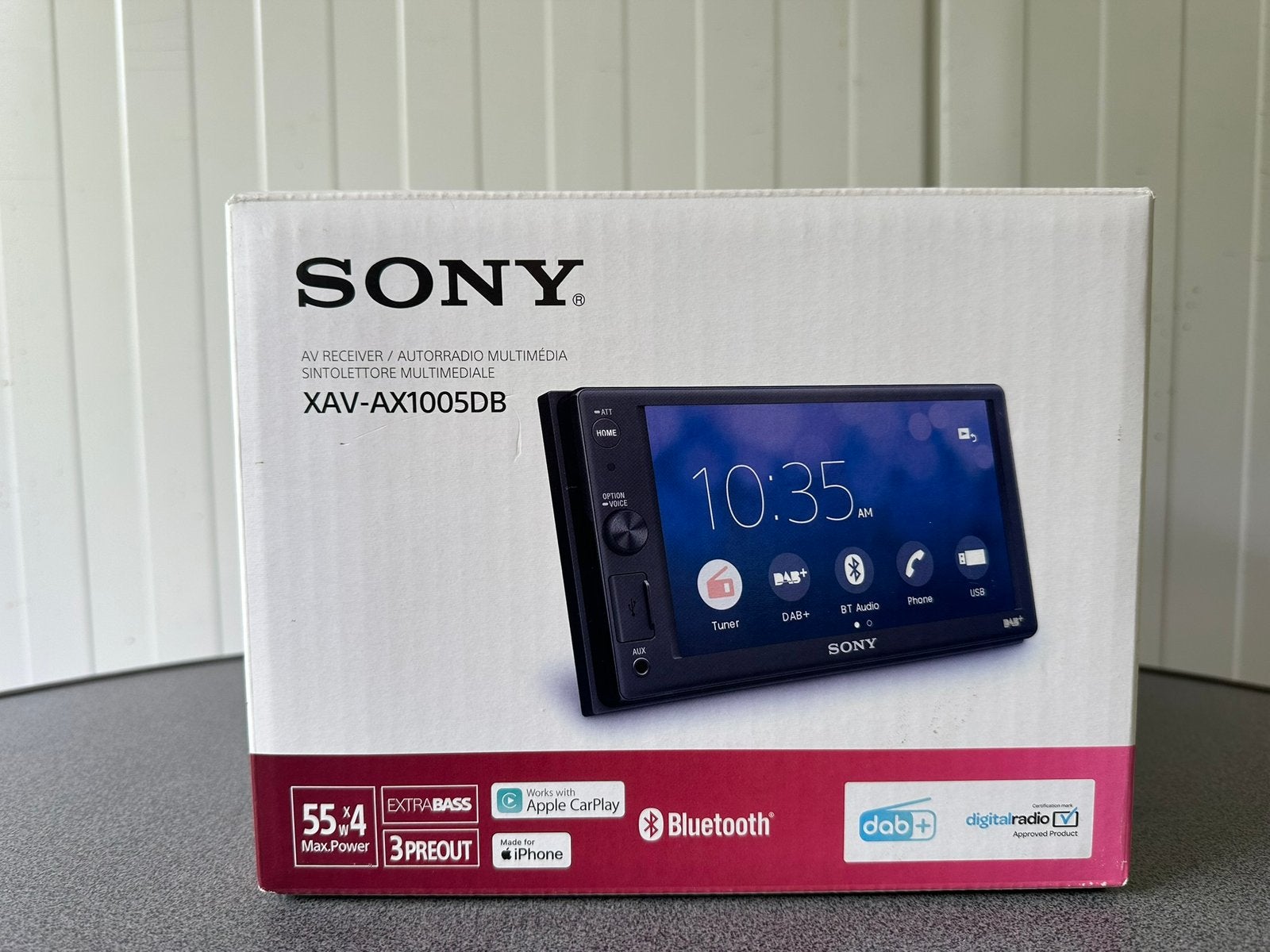 Sony XAV-AX1005DB 2 DIN Apple CarPlay DAB+ Bluetooth USB, Ophalen of Verzenden, Zo goed als nieuw