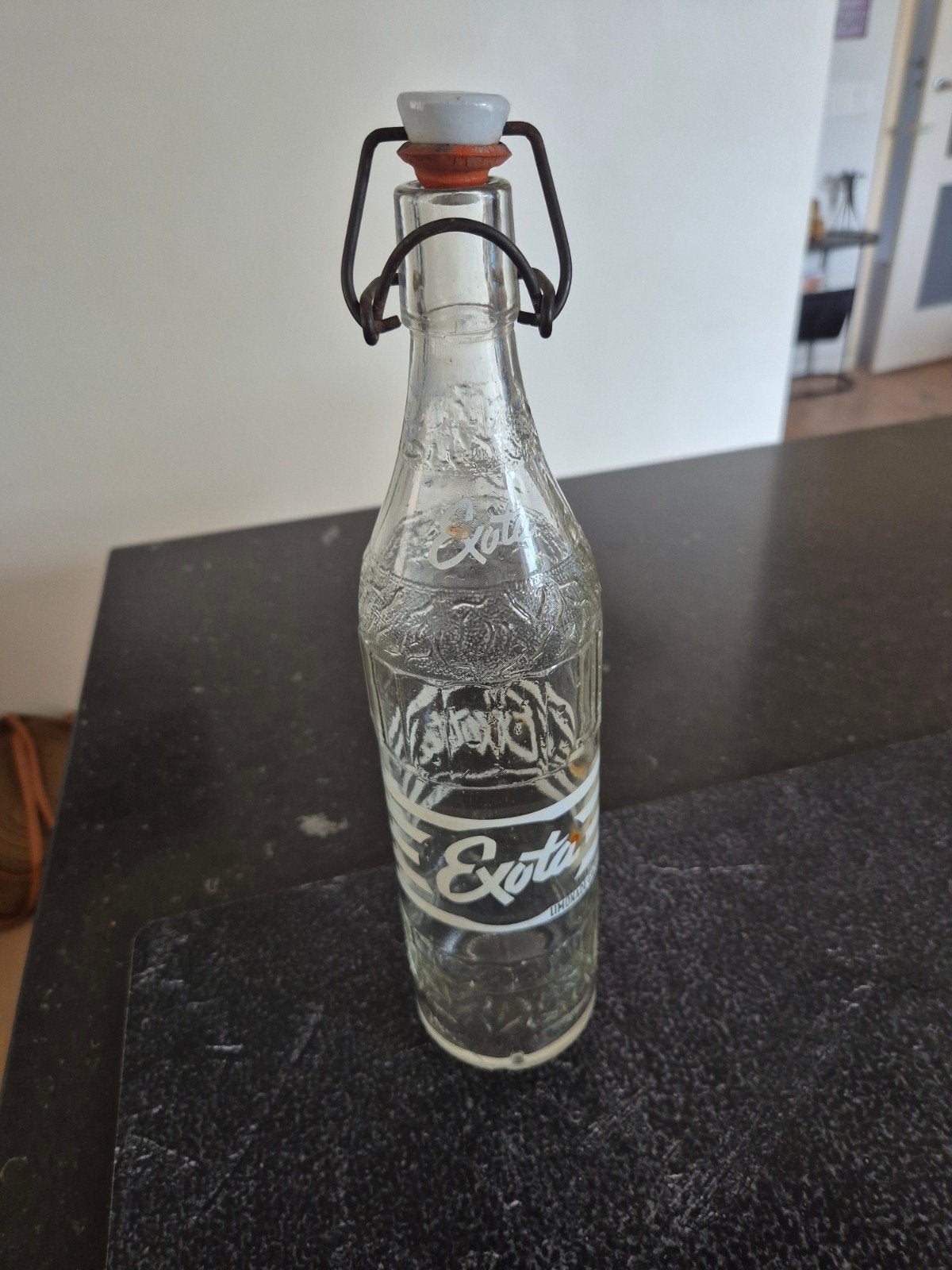 Vintage Exota Gazeuse Fles met Beugelsluiting, Antiek en Kunst, Antiek | Glas en Kristal, Ophalen of Verzenden
