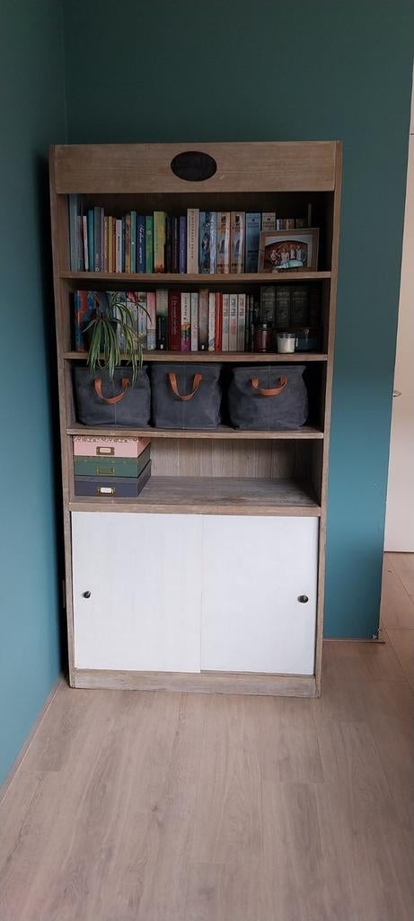 Stevige toffe boekenkast, Huis en Inrichting, Kasten | Boekenkasten, Ophalen, 50 tot 100 cm, Zo goed als nieuw, 150 tot 200 cm