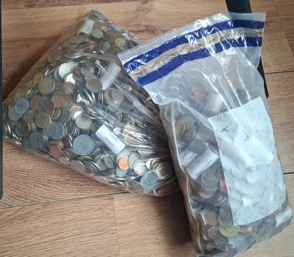 Wereldmunten 10-30kg (Niet Euro), Ophalen of Verzenden, Nederland en Buitenland, Munten