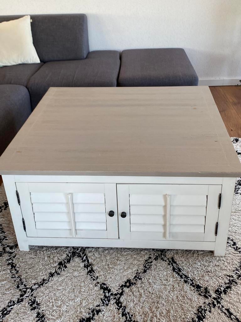 Salon Table with storage space inside 100x100, Huis en Inrichting, Tafels | Salontafels, Ophalen, 50 tot 100 cm, 50 tot 100 cm