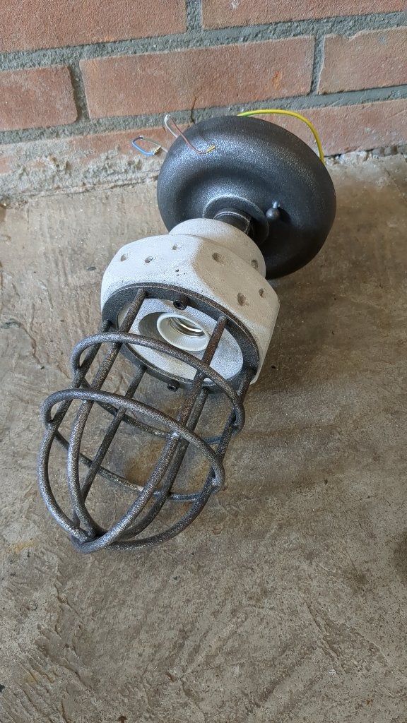 Plafond lamp, Overige materialen, Zo goed als nieuw, Plafondlamp, Industrieel